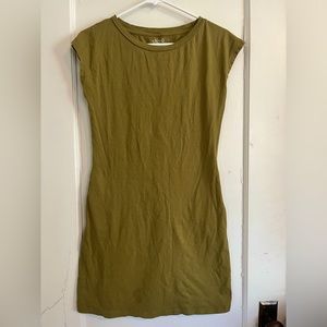 Stoic olive green cotton dress S